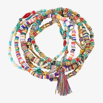 Bijoux Bar Gold Tone Womens 7-pc. Bracelet Set