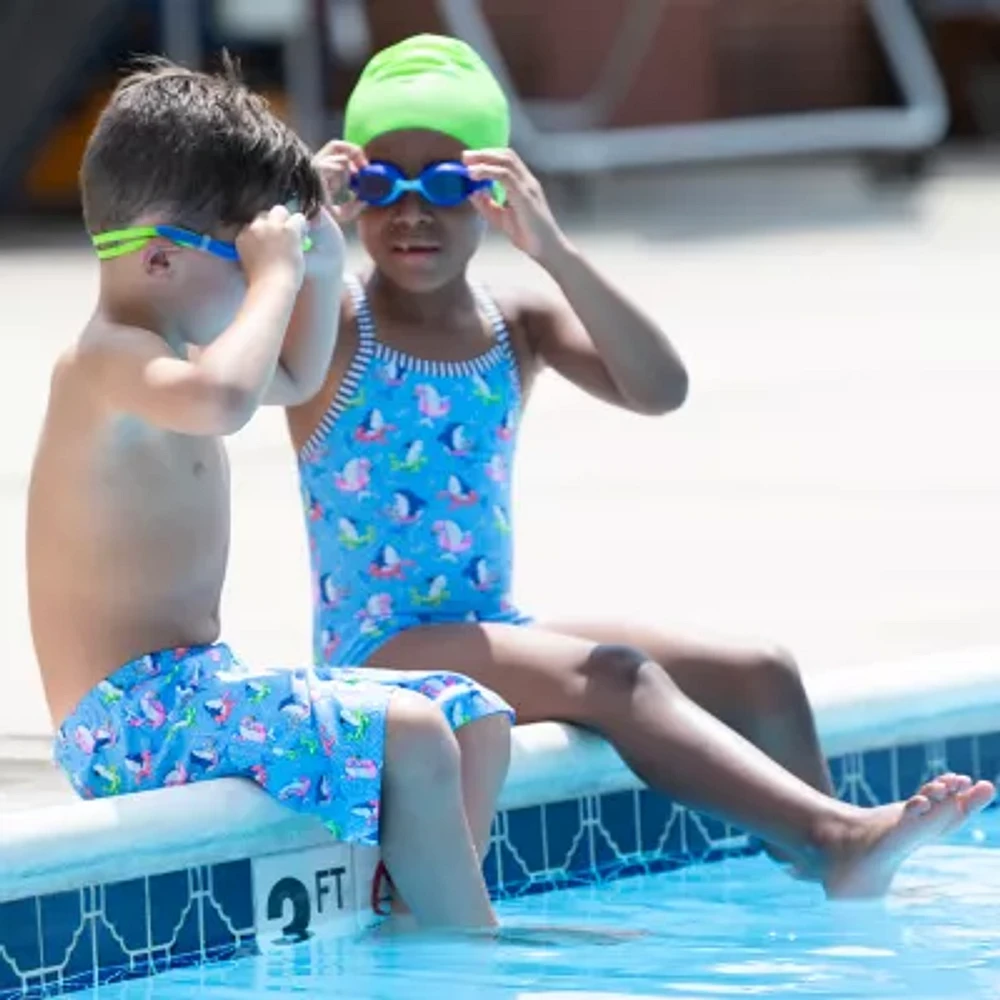 Dolfin Toddler Girls Easy-on + Easy-off Animal One Piece Swimsuit