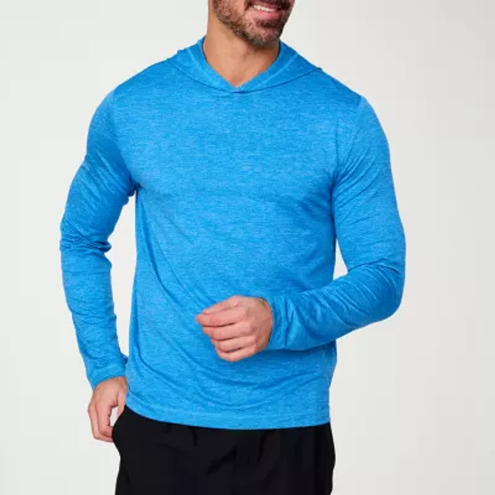 Free Country Mens Long Sleeve Moisture Wicking Active Hoodie