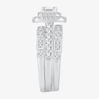 Signature By Modern Bride Womens 1 CT. T.W. Natural White Diamond 14K Gold Bridal Set