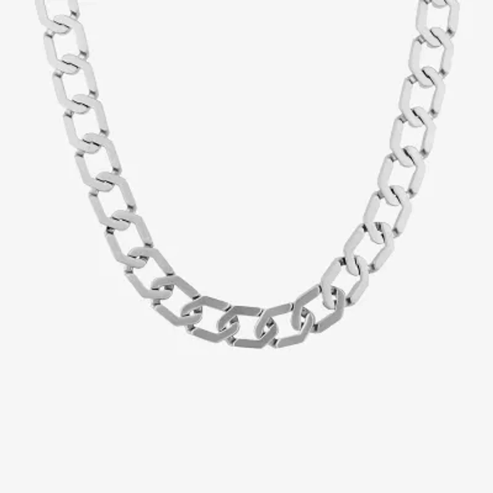 Mens Stainless Steel 20 Inch Link Necklace