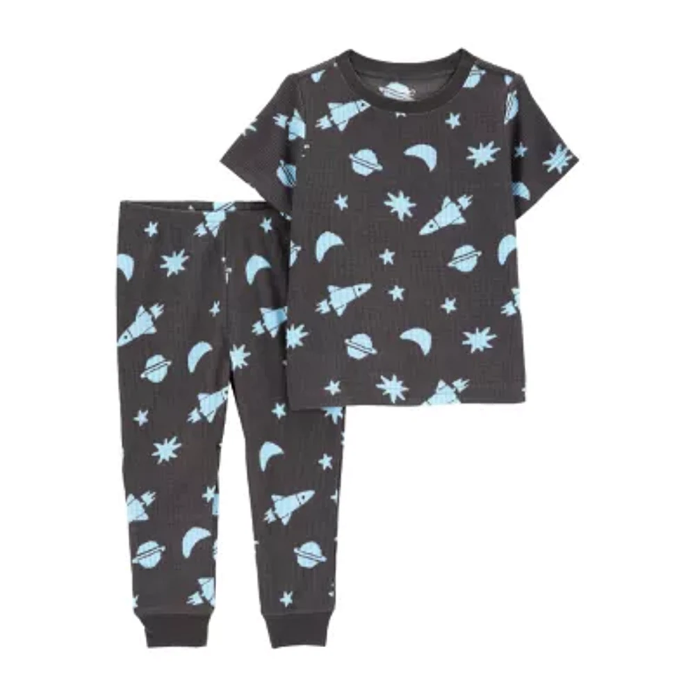 Carter's Toddler Boys Round Neck Short Sleeve 2-pc. Pajama Sets