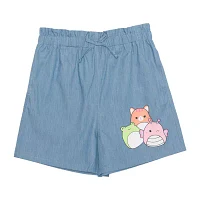 Little & Big Kid Girls Squishmallows Denim Short