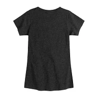 Disney Collection Groot Little & Big Kid Girls Crew Neck Short Sleeve Spiderman Graphic T-Shirt