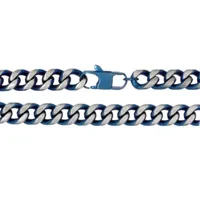 Mens Stainless Steel Inch Solid Curb Chain Bracelet