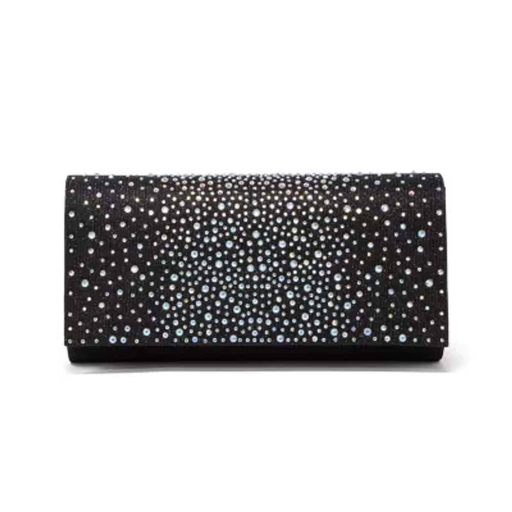 Gunne Sax by Jessica McClintock Chloe Scattered Stones Clutch Evening Bag