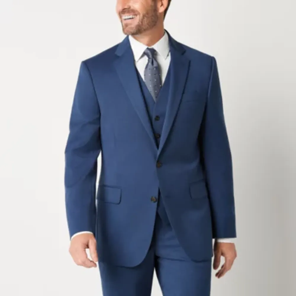 Stafford Birdseye Signature Coolmax All Season Mens Stretch Fabric Classic Fit Suit Jacket