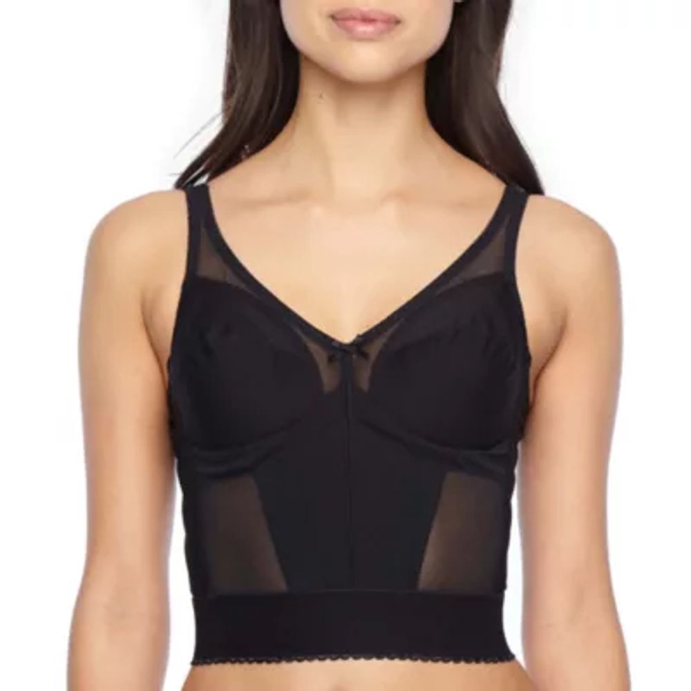 Dominique Womens Extra Firm Support Bustier Wireless Long Line Bra 8346