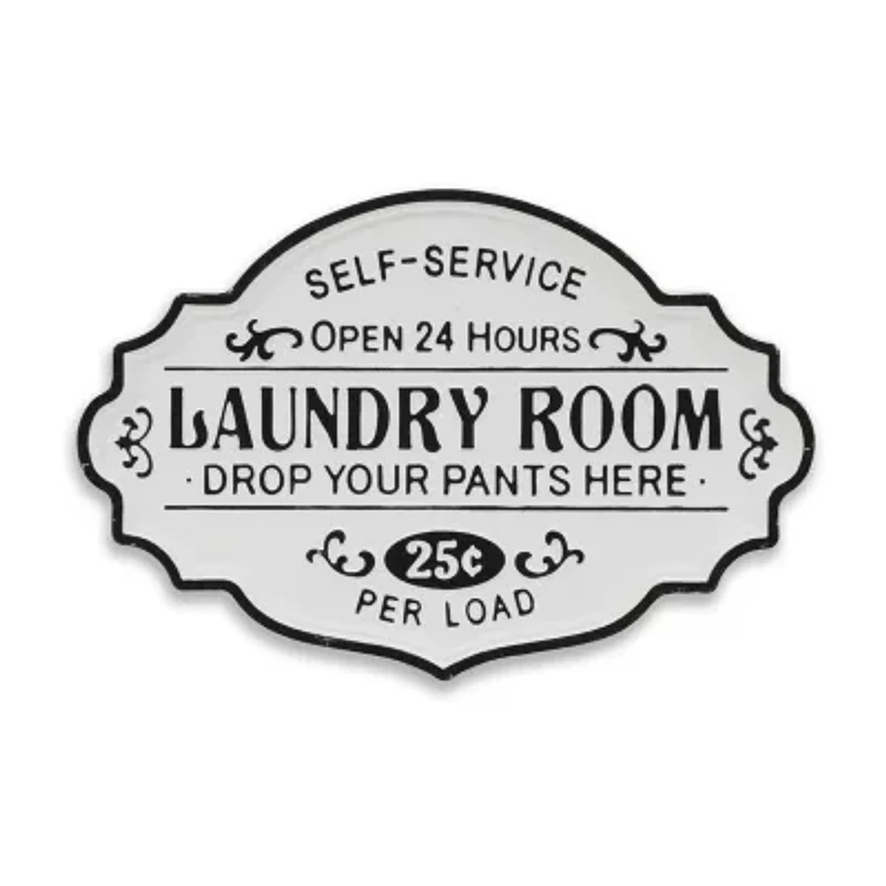 Cheungs Dafina Rustic Laundry Sign Metal Wall Art