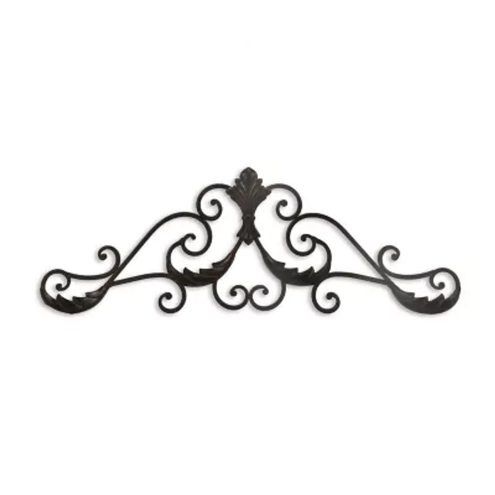 Cheungs 32" Horizontal  Décor With Overlapping Wave Accents Metal Wall Art