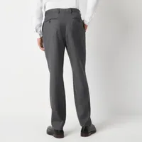 Collection By Michael Strahan Sharkskin Mens Modern Fit Flat Front Suit Pant