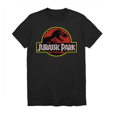 Jurassic Park Mens Crew Neck Short Sleeve Regular Fit World Graphic T-Shirt