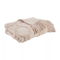 Madison Park Hannah Cotton Chenille Washable Lightweight Throw
