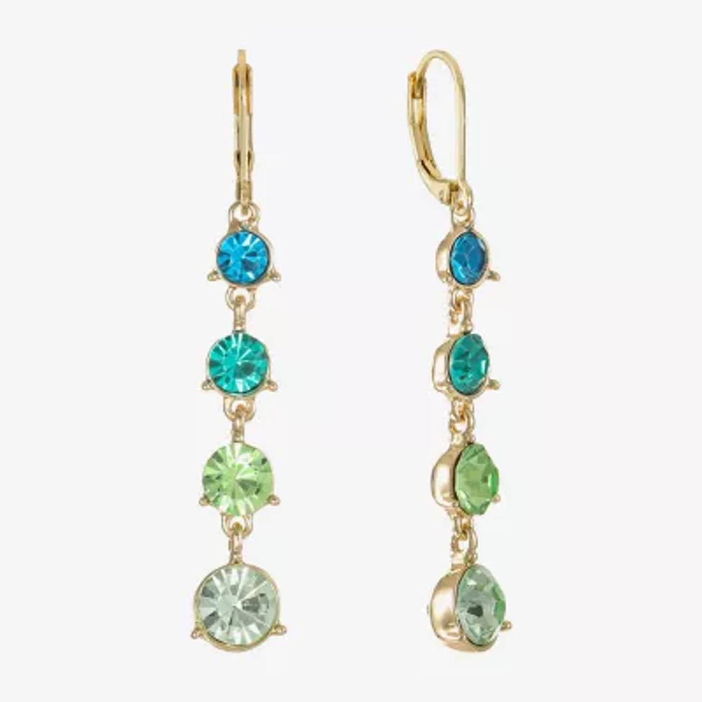 Monet Jewelry Ombre Womens Glass Round Drop Earrings