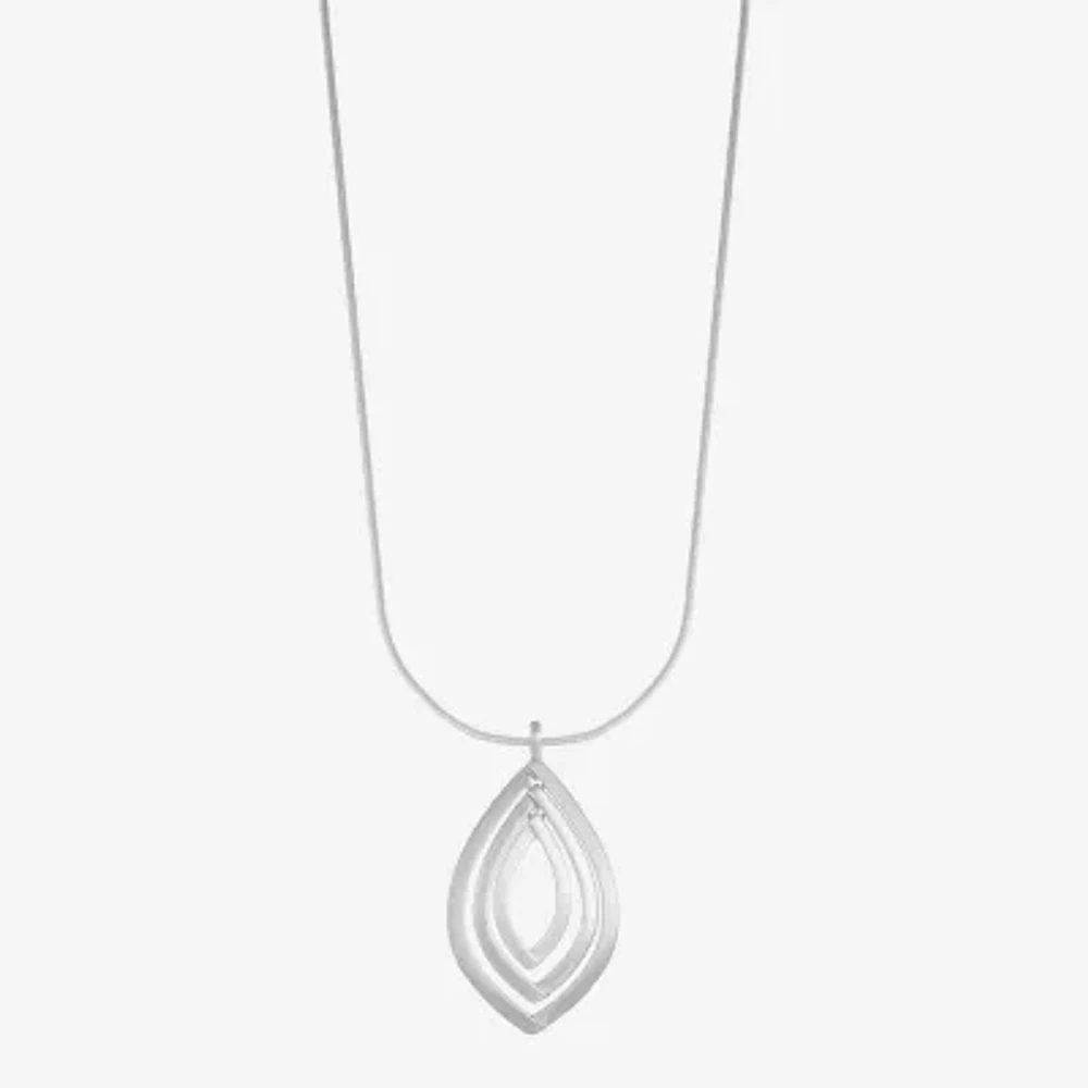 Liz Claiborne Orbital Womens 17 Inch Pendant Necklace
