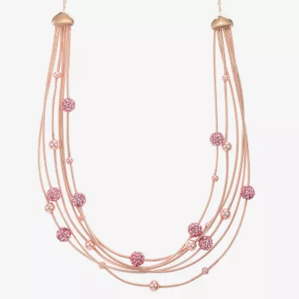Monet Jewelry Womens Glass 18 Inch Strand Necklace