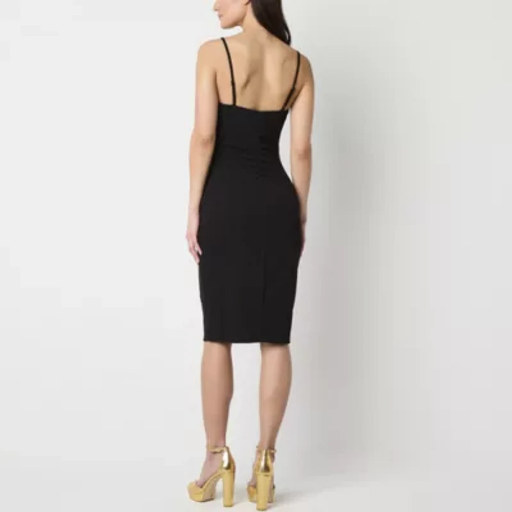 Emerald Sundae Womens Sleeveless Juniors Bodycon Dress