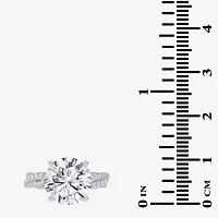 G-H / Vs2-Si1) Womens 1/ CT. T.W. Lab Grown White Diamond 14K Gold Side Stone Engagement Ring