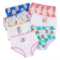 Toddler Girls Princess 7 Pack Brief Panty Tgup7091.