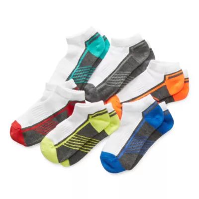 Xersion Little & Big Kid Boys 6 Pair Low Cut Socks