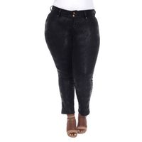 White Mark Womens Stretch Fabric Straight Mid Rise Fit Plus Ankle Pant