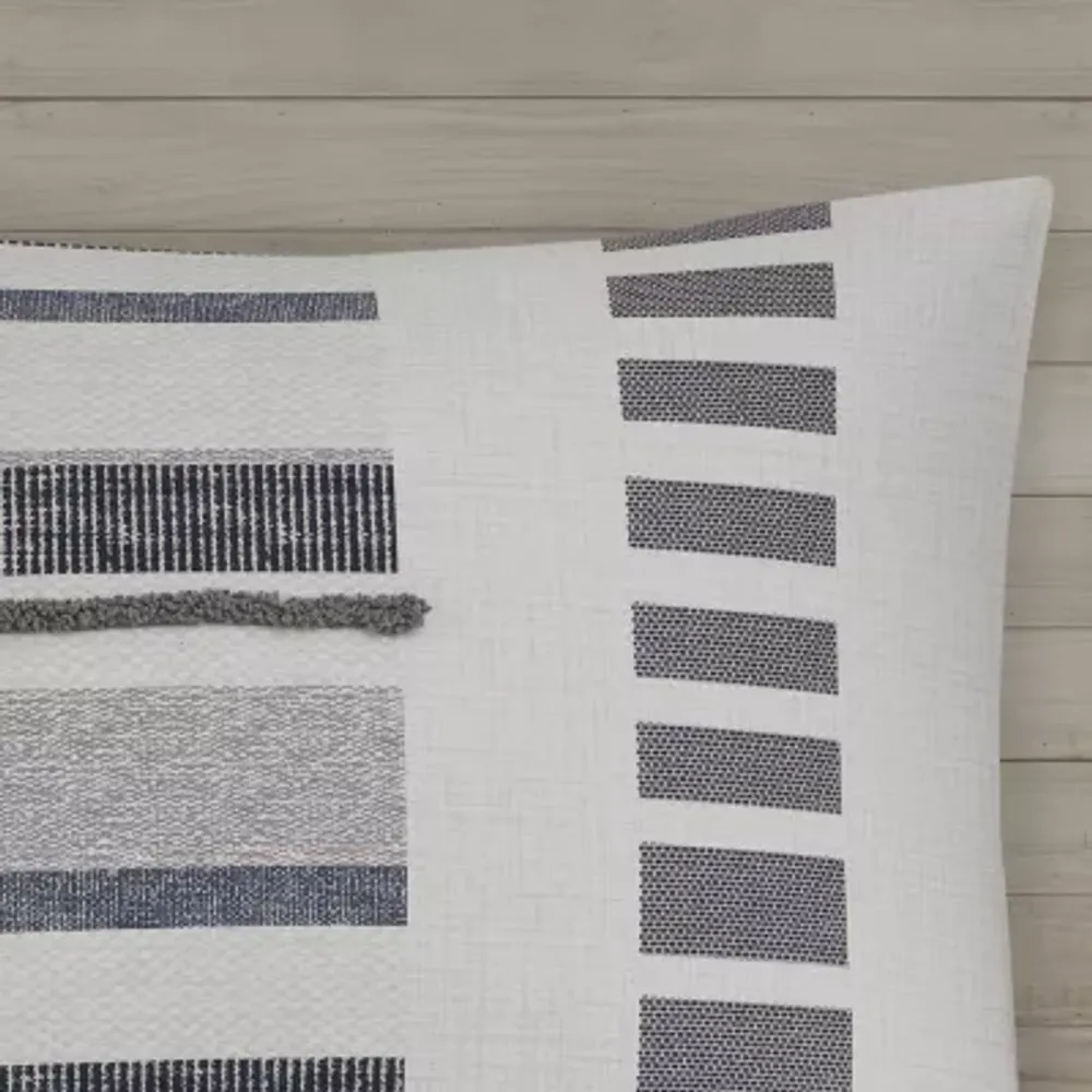 INK+IVY Serena 3 Piece Cotton Printed Comforter Set w/ trims