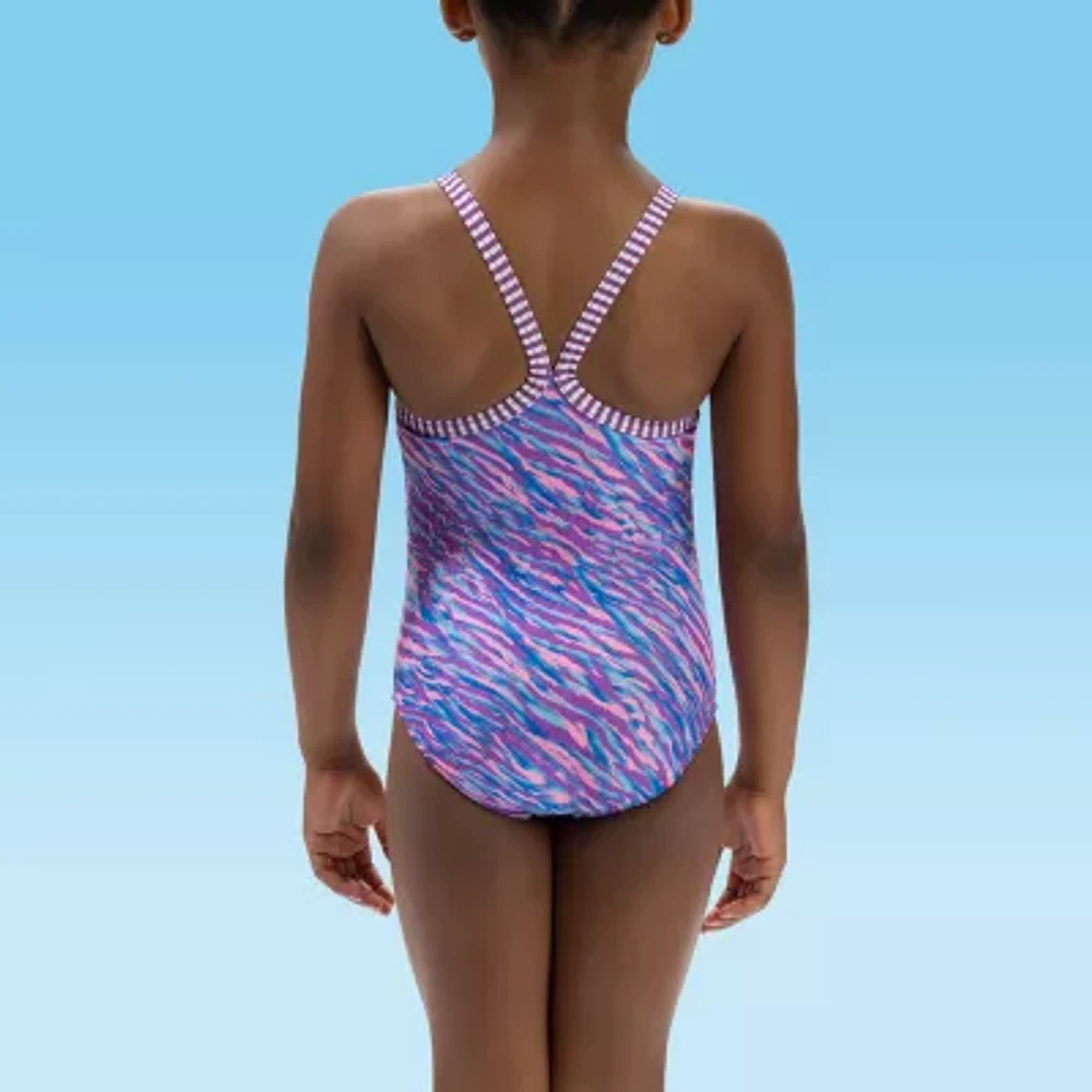 Dolfin Little & Big Kid Girls Easy-on + Easy-off Animal One Piece Swimsuit