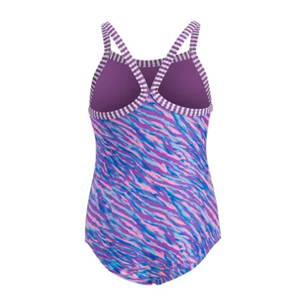 Dolfin Little & Big Kid Girls Easy-on + Easy-off Animal One Piece Swimsuit