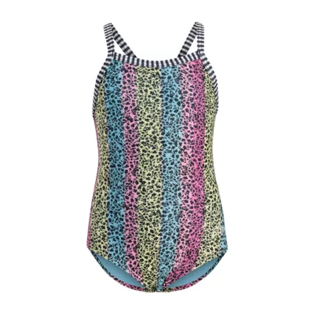 Dolfin Little & Big Kid Girls Easy-on + Easy-off One Piece Swimsuit