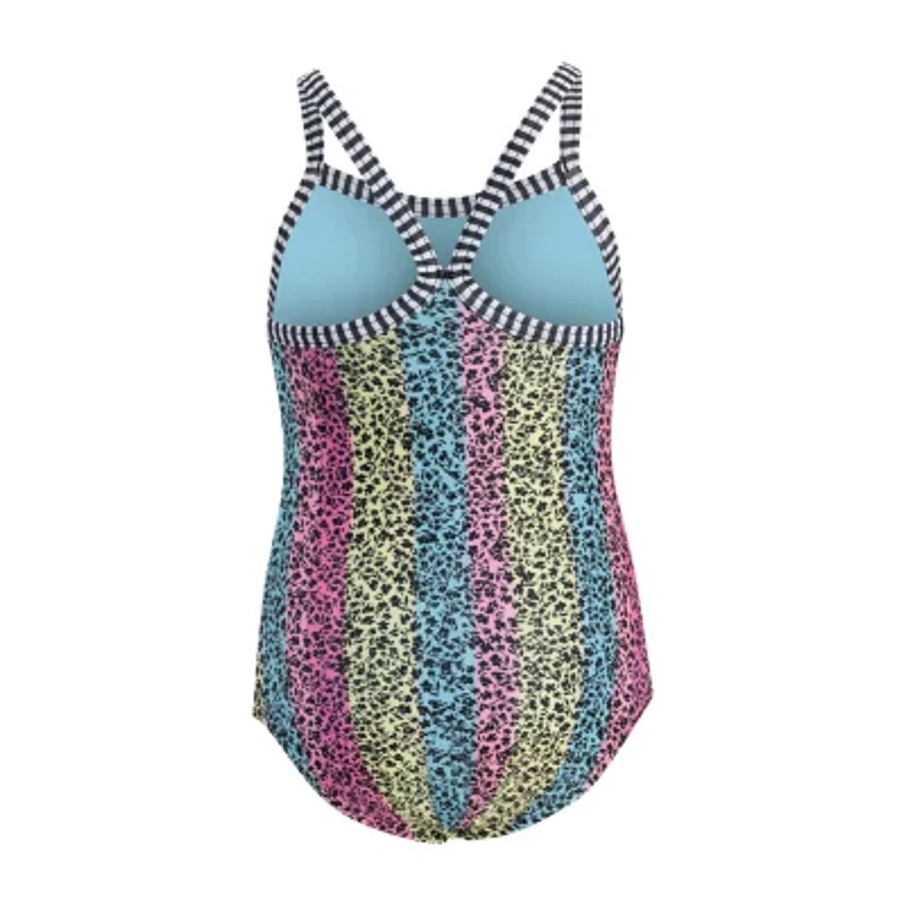 Dolfin Little & Big Kid Girls Easy-on + Easy-off One Piece Swimsuit