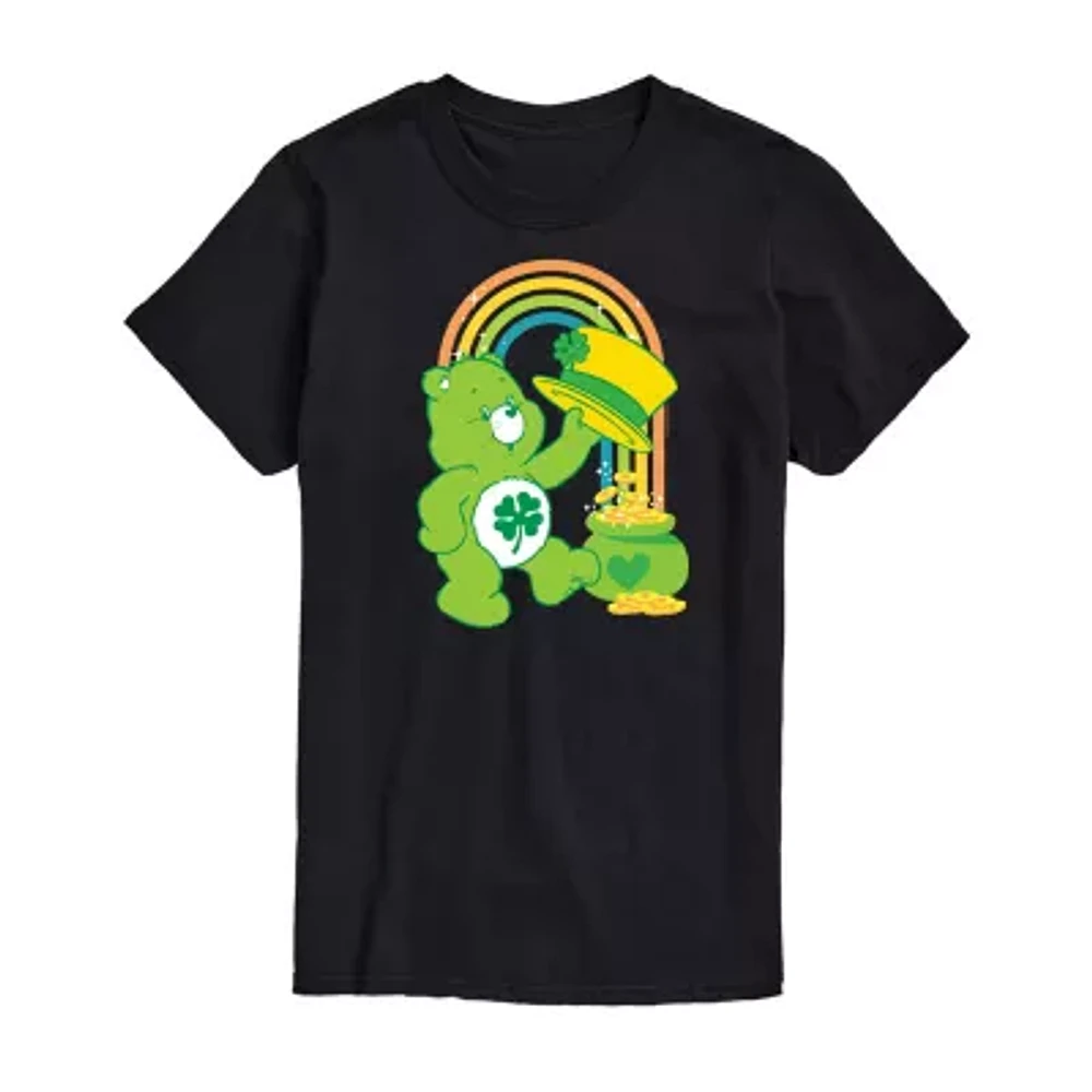 Mens Short Sleeve Care Bears St. Patrick's Day T-Shirt