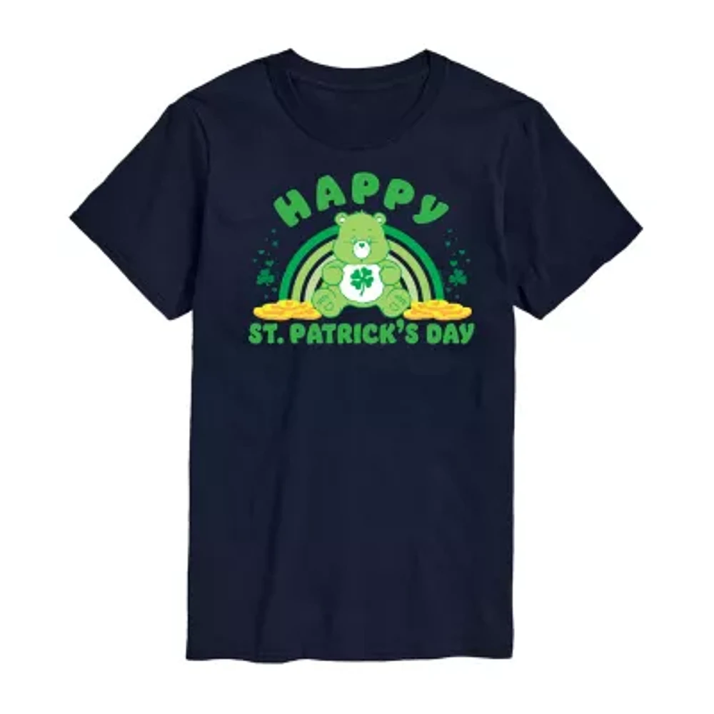 Mens Short Sleeve Care Bears St. Patrick's Day T-Shirt