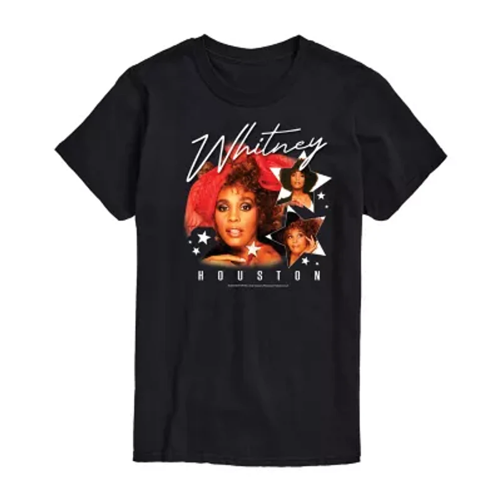 Mens Short Sleeve Whitney Houston T-Shirt