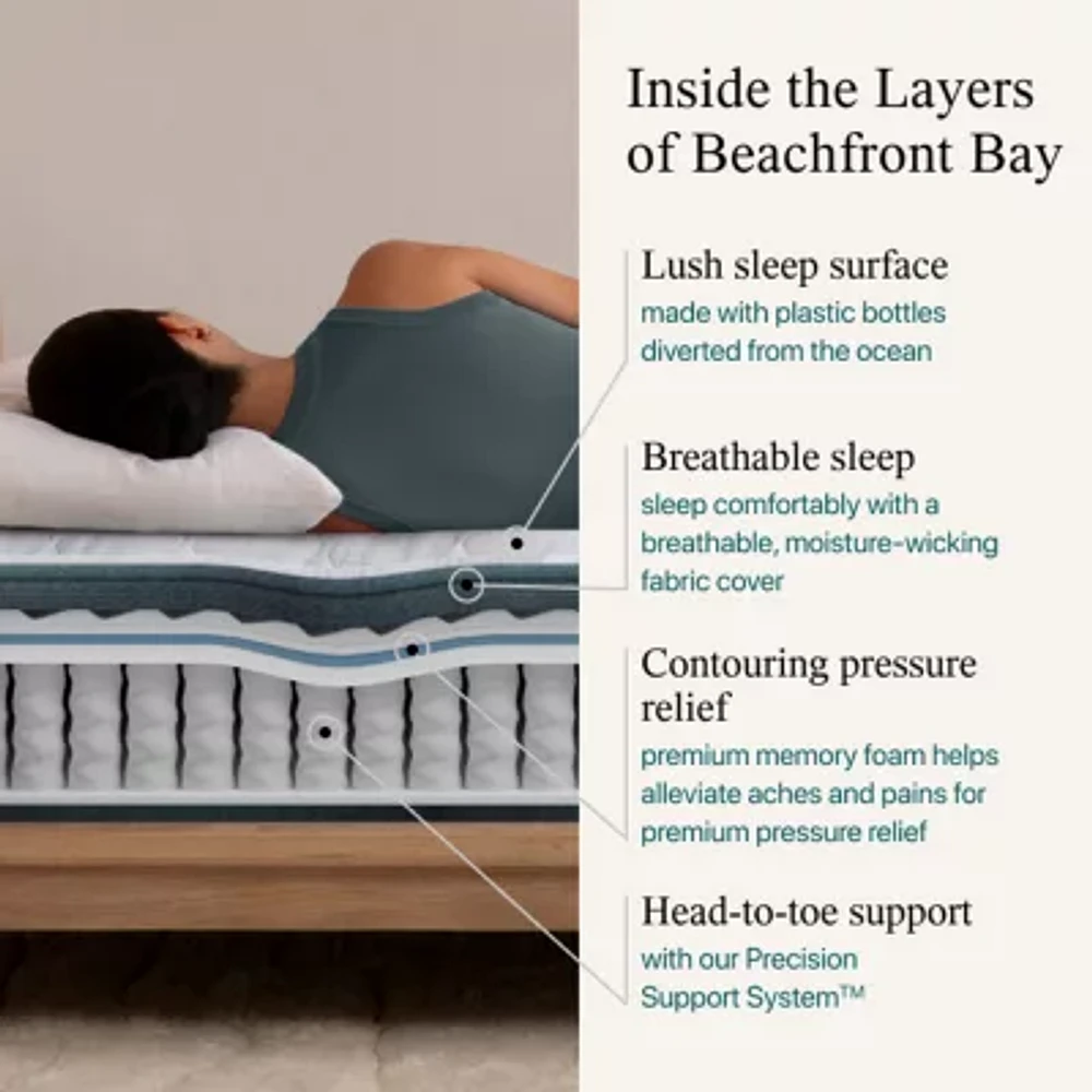 Beautyrest Harmony Beachfront Bay 12" Firm Tight Top - Mattress + Adjustable Base