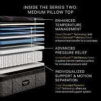 Beautyrest Black® Series Two 16.5" Medium Pillow Top - Mattress + Adjustable Base