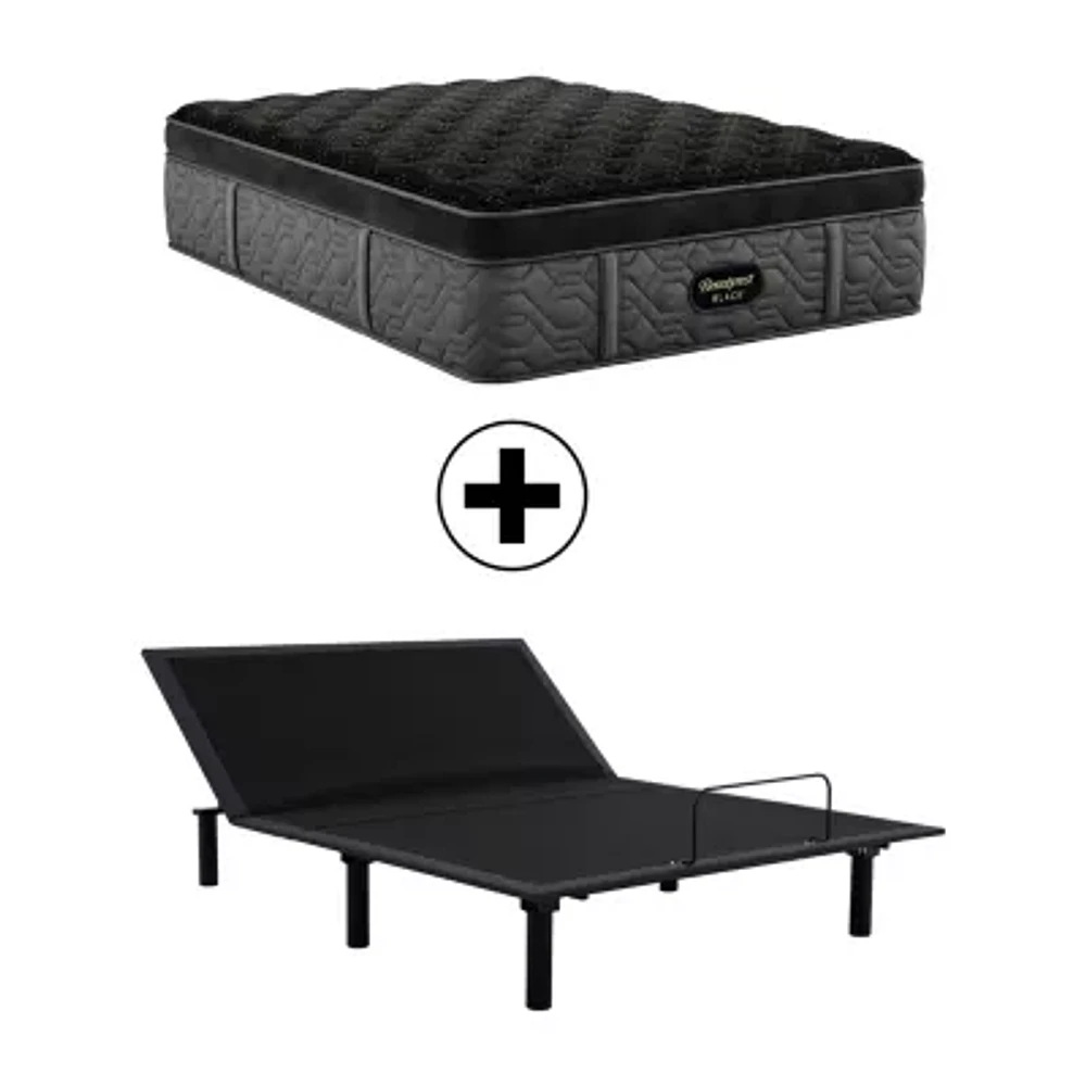 Beautyrest Black Series Four 17.25" Plush Summit Pillow Top - Mattress + Adjustable Base