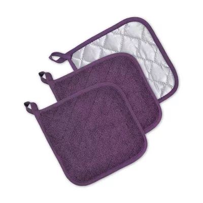 Design Imports Terry Kitchen 3-pc. Pot Holder Set