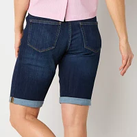 St. John's Bay Womens 12 1/2" Mid Rise - Tall Bermuda Short