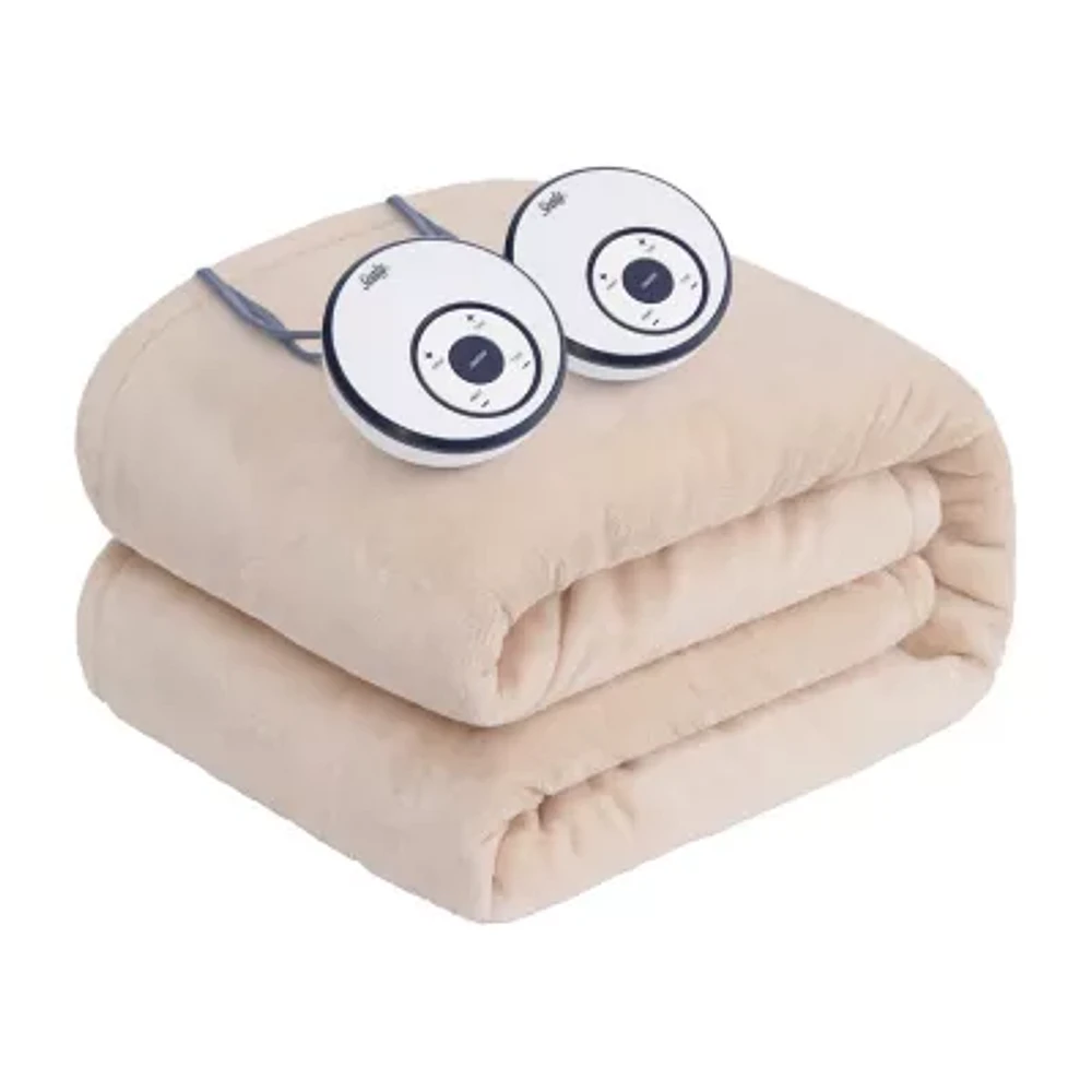 Sealy® Flannel Heated Midweight Blanket