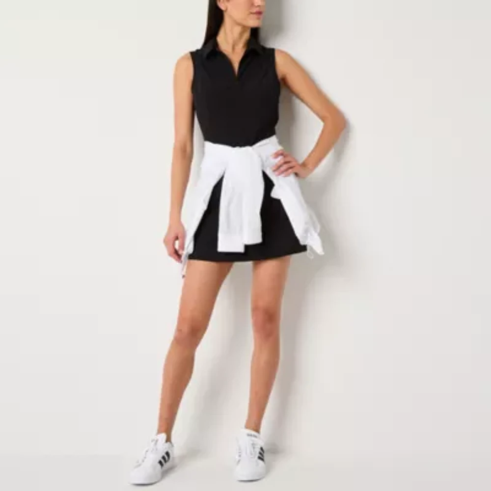 Xersion Sleeveless Woven Zip Tennis Dress