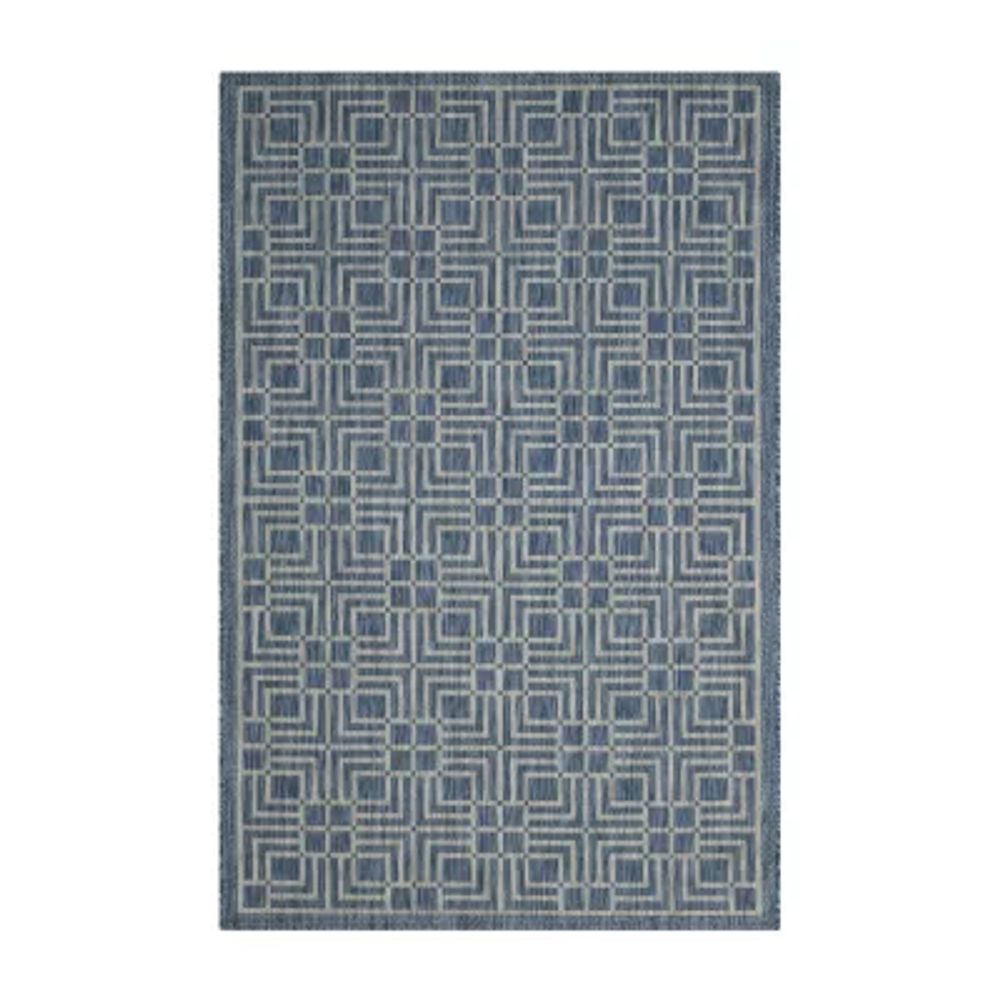 Safavieh Courtyard Collection Adelaide Geometric Indoor/Outdoor Area Rug
