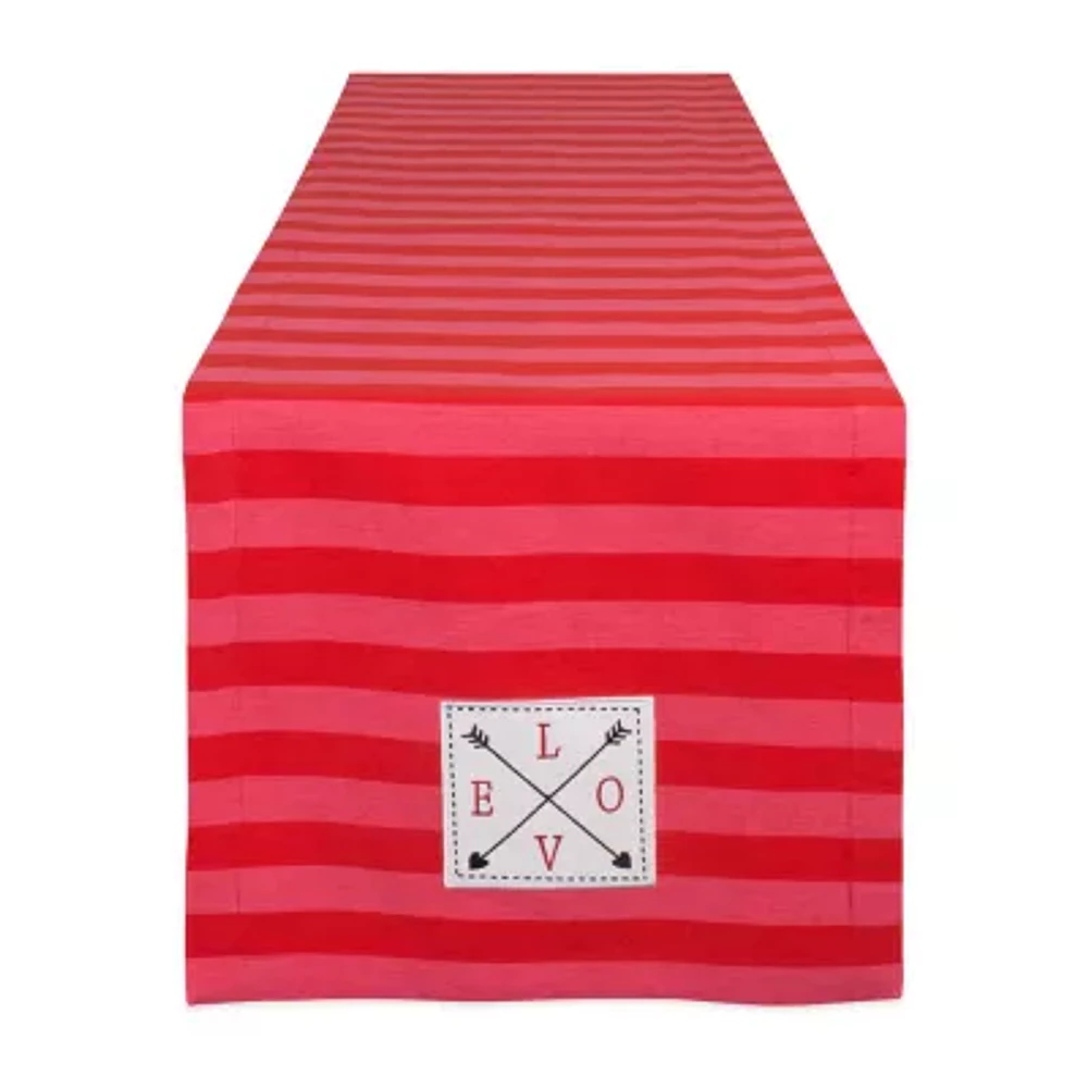 Design Imports In Love Embellished Table Runner