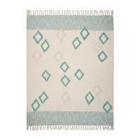 Lr Home Hudson Diamond Washable Throw