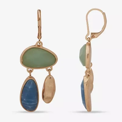 a.n.a Gold Tone Womens Drop Earrings