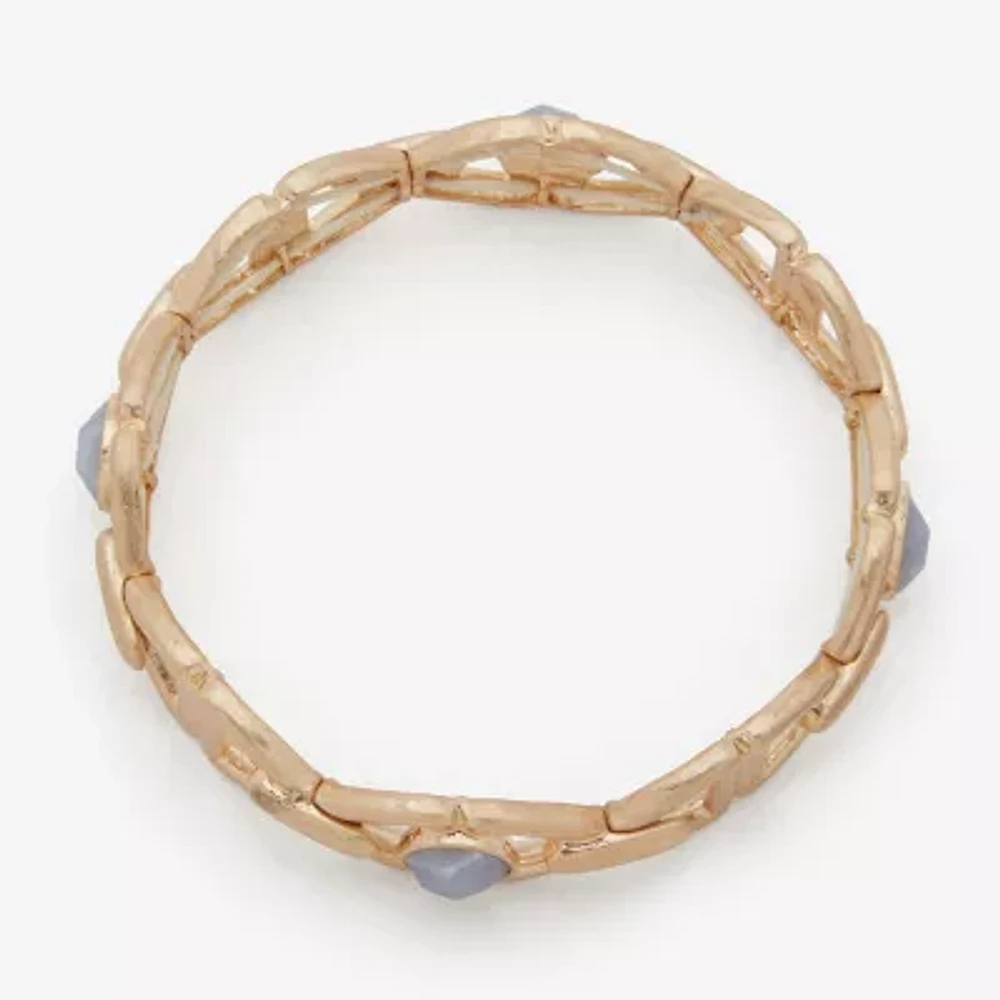 a.n.a Gold Tone Womens Stretch Bracelet