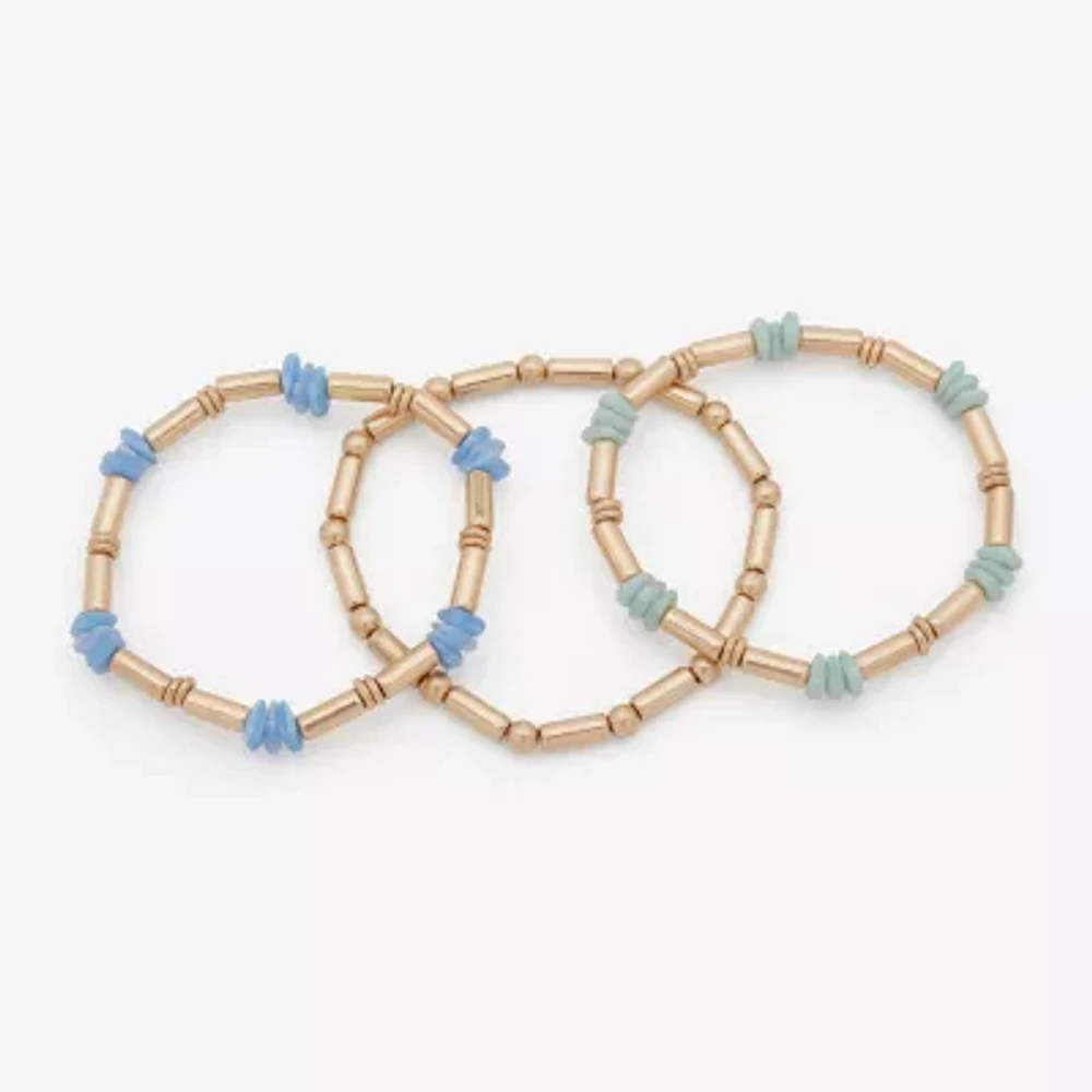 a.n.a Gold Tone Womens 3-pc. Bracelet Set
