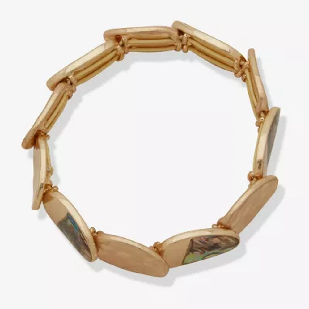 a.n.a Gold Tone Womens Stretch Bracelet