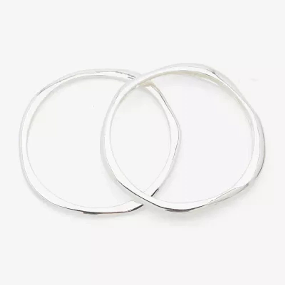 Worthington Silver Tone Womens 2-pc. Bracelet Set