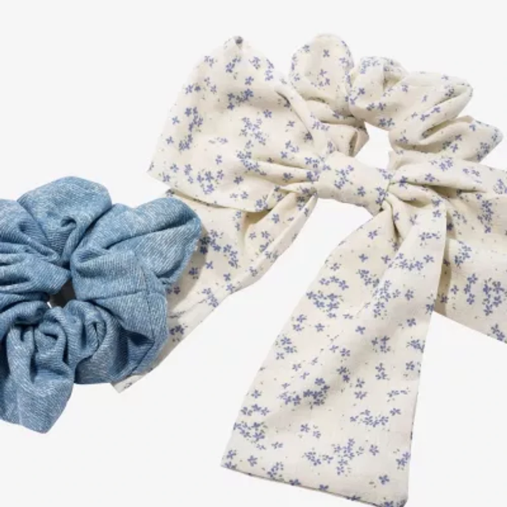Arizona 2-pc. Denim Bow Hair Ties