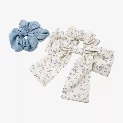 Arizona 2-pc. Denim Bow Hair Ties